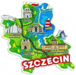 Pan Dragon Man patinka Lenkija &Scaron;čecino magnetas ILP-MAG-C-SZCZ-36