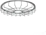 LED UFO &scaron;viestuvo ANICA 100W apsauginis tinklelis, plieno sp.