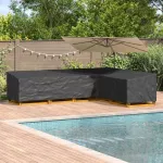 Baldų uždangalas Juodas 355 x 275 x 80 cm 210D Oksfordo audinys