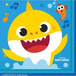 Servetėlės &bdquo;Baby Shark Music&ldquo;, 16 vnt. pakuotė, 33 x 33 cm