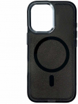 Hurtel Glitter dėklas skirtas Samsung Galaxy A57 Compatible with MagSafe – juodos spalvos