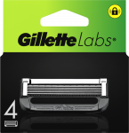 Gillette Labs Skustuvo Vyrams Peiliukai, 4 Skustuvo Galvučių