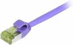 Synergy21 Patchkabel RJ45, CAT6A 500Mhz, 2m, lila, S-STP(S/FTP), slimline rund d=4,5mm, TPE/LSZH(Superflex), AWG28, mit CAT7 Rohkabel,