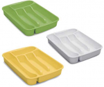 Stalo įrankių dėklas 24x34x5 cm plastikinis (mix) 47157 Italija STEFANPLAST