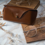 Solier Accessories Genuine leather spectacle case Solier SA37 camel