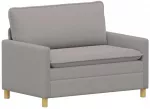 Sofa &Scaron;viesiai pilka 126 x 81 x 87,5 cm Audinys