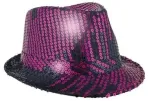 ESPA Fedora skrybėlė su blizgučiais, rožinė ir juoda