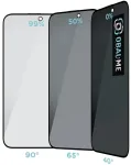OBAL:ME Privacy 5D grūdintas stiklas telefonui iPhone 15 Pro Max juodas (privatumo efektas)