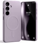 Mercury pusiau silikoninis Magsafe dėklas Samsung Galaxy A57 LILAC PURPLE