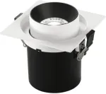 26,5W LED įleidžiamas &scaron;viestuvas OUTSIDER, baltos/juodos sp., CCT