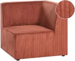 Sofa Beliani Kampinis modulis LEMVIG de&scaron;ininis auksinės rudos spalvos velvetas