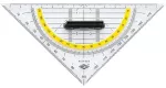 Wedo 4003801035987, Trikampis, Juoda, Skaidrus, Geltona, Blizgus, Plastikas, 1 vnt.