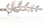 Diamond Sky Jewelry Sidabrinė sagė su cirkoniais &bdquo;Olive Branch&ldquo;