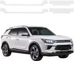 GrizzGlass Bespalvė techninė danga HeavyDuty Clear ant slenksčių, skirta SsangYong Korando (2023-2026) [4w1] (GRZ21098)
