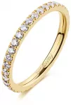 Brosway Women's auksinis-plated ring with clear zircons Desideri BEIA006
