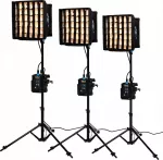 Studijos rinkinys Nanlite PavoSlim 60B LED panelių 3 &scaron;viesų rinkinys su stovu (01-006 3KIT-LS-ST)