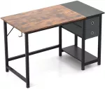 Ra&scaron;omasis stalas su 2 stalčiais, 121,9 &times; 61 &times; 74,9 / 139,7 &times; 61 &times; 74,9 cm