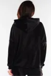 Moteri&scaron;kas velūrinis džemperis su gobtuvu Awama