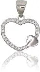 Diamond Sky Jewelry Sidabrinis pakabukas su cirkoniais &bdquo;Beloved Heart IV&ldquo;