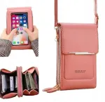 Mini rankinė delninė piniginė organizer rožinė