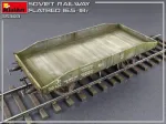 Miniart 35303 1:35 Sov. platforminis vagonas 16.5-18 t. - tiksli kopija, modeliavimas, plastikinis rinkinys, rankdarbiai, hobis, klijavimas, modelio rinkinys, surinkimas, nedažytas, pilkas