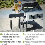 Wenko Ima magnetinė pakaba, juoda, lauko virtuvės priedai su 4 kabliukais tekstilei ir kepsninės reikmenims kabinti, greitas tvirtinimas be gręžimo ant metalinių pavir&scaron;ių, 30 x 6,5 x 2 cm