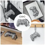 Dėklas ps4 valdikliui, apsauginis dėklas playstation 4 dualshock 4 belaidžiam valdikliui, ps4 ne&scaron;iojamas kelioninis dėklas ps4 valdiklio laikymo krep&scaron;ys, ps4 dulkių uždangalas žaidimų priedai (juodas)