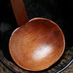 Mediniai &scaron;auk&scaron;tai, 5 vnt., ilga rankena, sriubai, ko&scaron;ėms, ramen