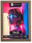 Plakatas None Medinis paveikslo rėmelis 15x23 cm, sendinto aukso spalvos