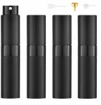 Atomizeris, flakonas kvepalams 8ml juodas luxury su pur&scaron;kikliu kvepalai x4