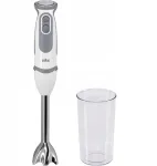 Braun Multiquick 5 Vario rankinis blenderis 1000w nerūdijantis plienas baltas pilkas