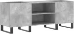 Vinilinė plok&scaron;telė Vinilinių plok&scaron;telių spintelė, betono, 121x38x48cm, mediena