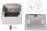 Daugiafunkcinis grindinis lizdas su 2 lizdais, 1 usb, 1 kompiuterio prievadu, atsparus vandeniui, integruoto dizaino, skirtas namams, biurui, prekybos centrui