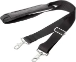 Jakago universalus pakaitinis peties dirželis su kabliukais ne&scaron;iojamojo kompiuterio krep&scaron;iui, portfeliui, kurjerio krep&scaron;iui, crossbody krep&scaron;iui, fotoaparato, gitaros, smuiko, sportiniam krep&scaron;iui, bagažui (juodas)