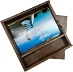Ufarid rie&scaron;utmedžio medienos nuotraukų albumo dėžutė Usb atmintinė 16gb 32gb 64gb pendrive fotografijai vestuvių atminčiai Usb 3.0 atmintinė reguliuojama Usb 3.0 flash atmintinė i&scaron;orinė atmintis (32gb, rie&scaron;utmedžio mediena)