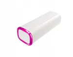 Lipower 2200mah powerbank'as, baltas, rožinis rėmelis