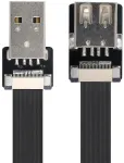 Xiwai usb 2.0 type a male to female flat fpc kabelis, skirtas fpv, diskams, skaitytuvams ir spausdintuvams