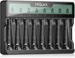 Hiquick 8 vietų Aa Aaa įkroviklis su Lcd, C tipo ir Usb