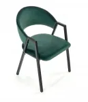 Metalinis krėslas Halmar K473 žalias velvetas Biuras