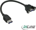 InLine USB-A - 0,2 m Juodas (33445F)