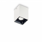 Lubinis &scaron;viestuvas Ideal Lux 10W ceiling lamp with 1 light NITRO, 3000K, baltas