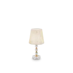 Ideal Lux Table lamp with 1 light QUEEN, E27, auksinis color