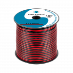 Cabletech kabelis CCA 2x0.75mm 1m - juoda raudona