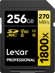 Atminties kortelė LEXAR PRO 1800X SDXC U3 (V60) UHS-II R270 / W180 256 GB