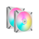 Corsair | 140 mm PWM dviejų ventiliatorių komplektas | iCUE AF140 RGB ELITE | Dėklo ventiliatorius