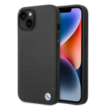 Apple iPhone 14 BMW dėklas Signature Logo Imprint Magsafe (BMHMP14SSLLBK) juodos spalvos