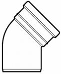 Lauko kanalizacijos alkūnė Wavin, d , 160, 90*