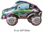 4D lenktyninio automobilio aliuminio plėvelės balionų rinkinys SET1