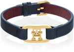 Tommy Hilfiger tamsiai mėlyna odinė apyrankė 2780827