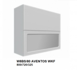 Extom Pakabinama spintelė Sidabrinis W8BS 80 AV WKF